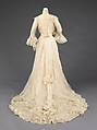Wedding dress, Madame Herzfelder, silk, American