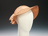 Hat, Best & Co. (American, 1879–1969), straw, silk, American