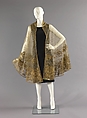 Evening cape, Mae & Hattie Green, silk, metal, French