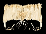 Corset, silk, metal, whalebone, elastic, French