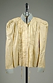 Shirtwaist, silk, linen, American