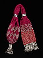 Miser's purse, cotton, metal, American