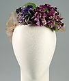 Hat, Silk, cotton, synthetic horsehair, American