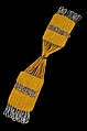Miser's purse, Cotton, metal, American