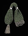Miser's purse, silk, metal, American