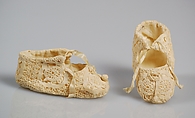 Bootees, Cotton, silk, American
