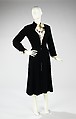 Ensemble, House of Chanel (French, founded 1910), silk, wool, leather, French