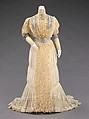 Evening dress, Lord & Taylor (American, founded 1826), silk, linen, American