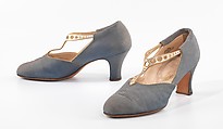 Evening shoes, Fenton Footwear, silk, leather, American