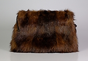 Muff, Fur, silk, American