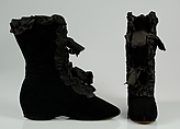 Carriage boots, Silk, American