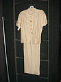 Suit, slubbed silk, American or European