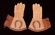 Riding gloves, Leather, American