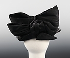 Dinner hat, Crocker, silk, feathers, American