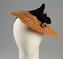 Hat, Selbine  American, Straw, wool, American