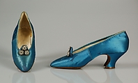 Evening pumps, C. Moykopf British, Silk, rhinestones, British