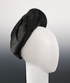 Hat, Elsa Schiaparelli Italian, silk, straw, French