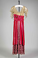 Evening dress, Silk, probably American