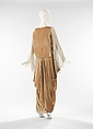 Evening dress, silk, French