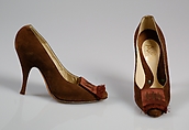 Pumps, Albion  Italian, Leather, silk, Italian