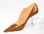 Shoe prototype, Mondial Shoe, leather, wood, Italian