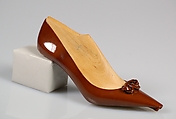 Shoe prototype, Mondial Shoe, leather, wood, plastic (vinyl), Italian
