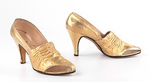 Evening pumps, Rosina Schiavone Ferragamo  Italian, leather, Italian
