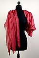 Evening stole, Caroline Reboux  French, Silk, French