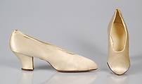 Wedding pumps, Wanamaker's American, Silk, American