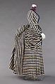 Dress, cotton, silk, American