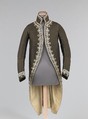 Cutaway coat, silk, French