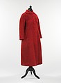 Coat, Charles James (American, born Great Britain, 1906–1978), wool, silk, American
