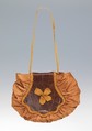 Bag, silk, leather, American