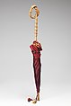 Parasol, silk, wood, metal, American