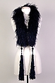 Boa, Feather, silk, probably French