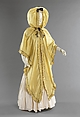 Evening cape, silk, metal, French
