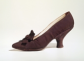 Evening shoes, Frank Mazane (American), Silk, American
