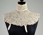 Collar, Cotton, silk, plastic, French