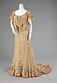 Evening dress, Charles Klein, cotton, silk, French