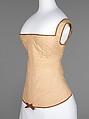 Corset, cotton, synthetic, American