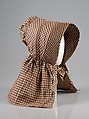 Sunbonnet, Cotton, American