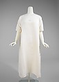 Nightgown, linen, American