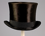 Evening top hat, Young Brothers, Fur, silk, American