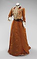 Dinner dress, House of Worth (French, 1858–1956), silk, linen, French