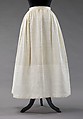 Petticoat, cotton, American