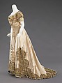Ball gown, House of Worth (French, 1858–1956), silk, rhinestones, metal, French