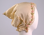 Boudoir cap, Silk, American