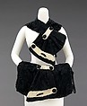 Accessory set, Jacob Pivovar, fur, silk, American