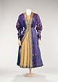 Evening dress, Mainbocher (French and American, founded 1930), cotton, silk, metal, American