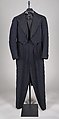 Evening suit, Hawes & Curtis, Ltd.  British, Wool, silk, British